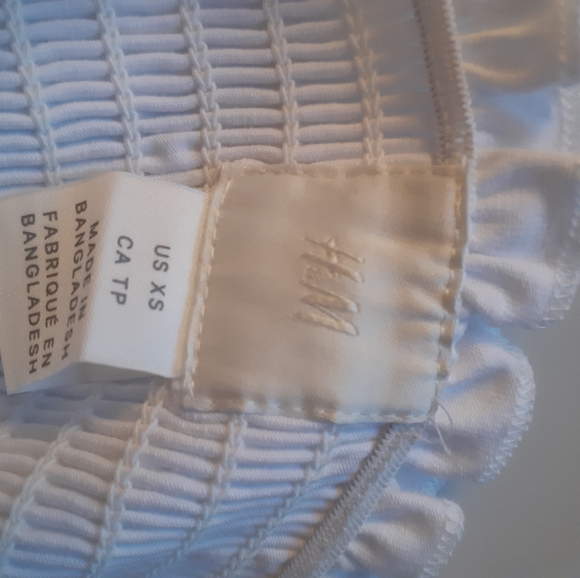 White Ribbed Tube Top - Picture 2 of 2